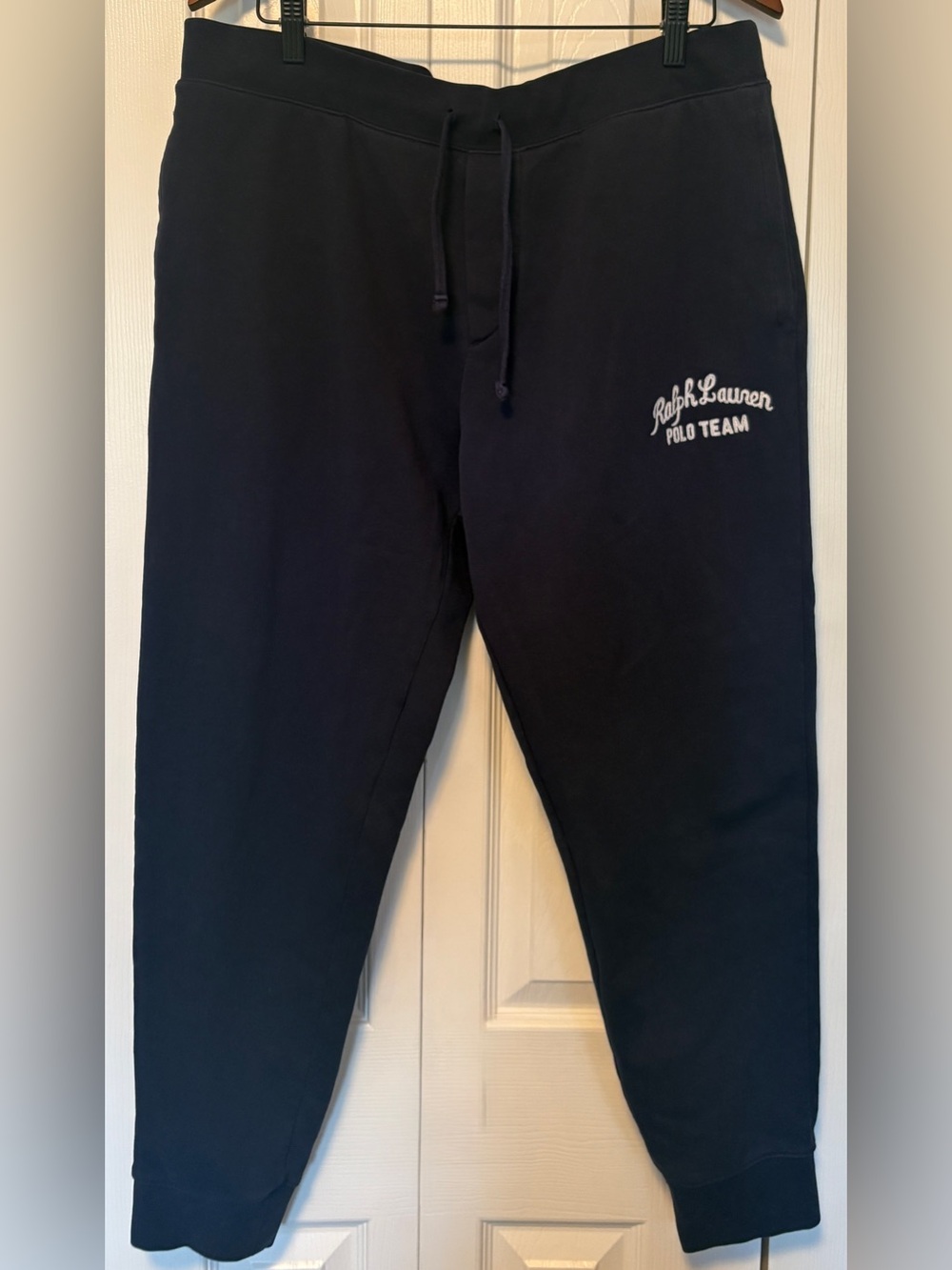Polo Ralph Lauren Men's Navy Blue Fleece Joggers Sweatpants Size X-Large XL